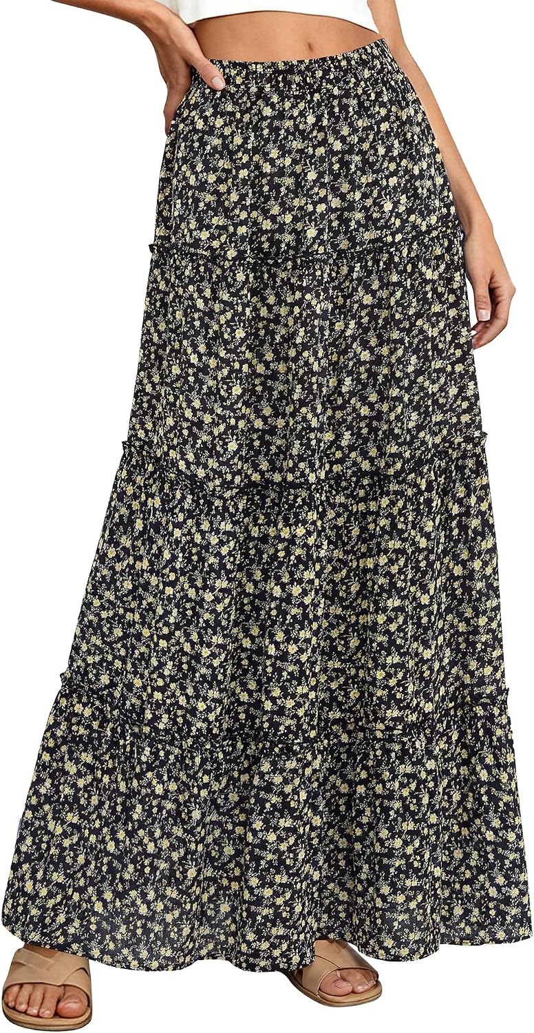 BTFBM floral maxi skirt